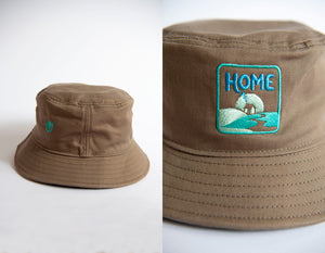 ‘Home’ bucket hat<br> Unisex Embroidered (Adult)